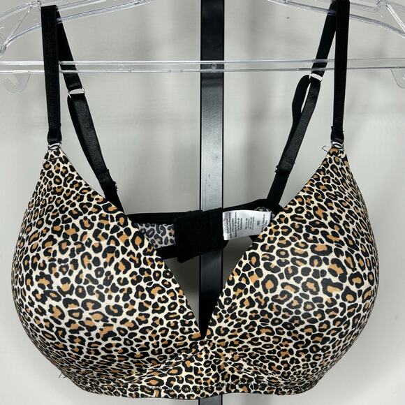 Animal Print Bra-38D-wireless, lightly padded adjustable soft material - Picture 1 of 4